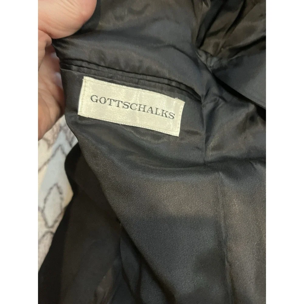 Oscar De La Renta Blazer‎ Men's Size 42R Cashmere Blend Black Single Breasted